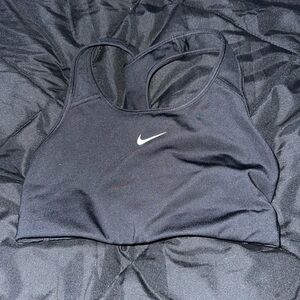Nike Black Sports Bra Medium Impact Racerback